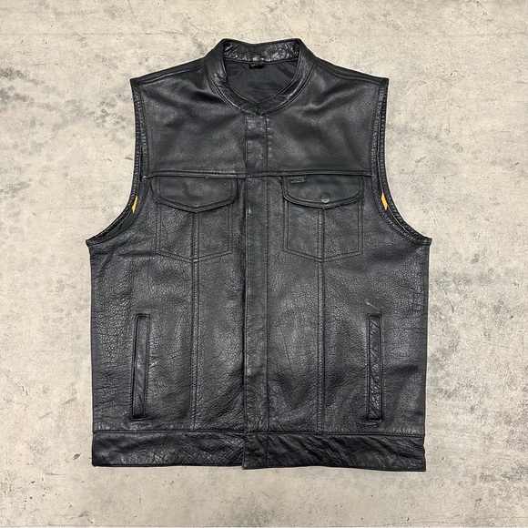 Milwaukee Leather Other - Milwaukee Leathers Mens Conceal Leather Biker Vest